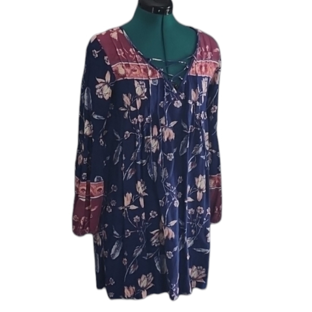 Billabong Just Like You floral linen tunic